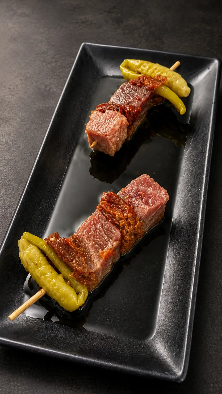 Gilda de Atún Rojo de Almadraba con tomate seco