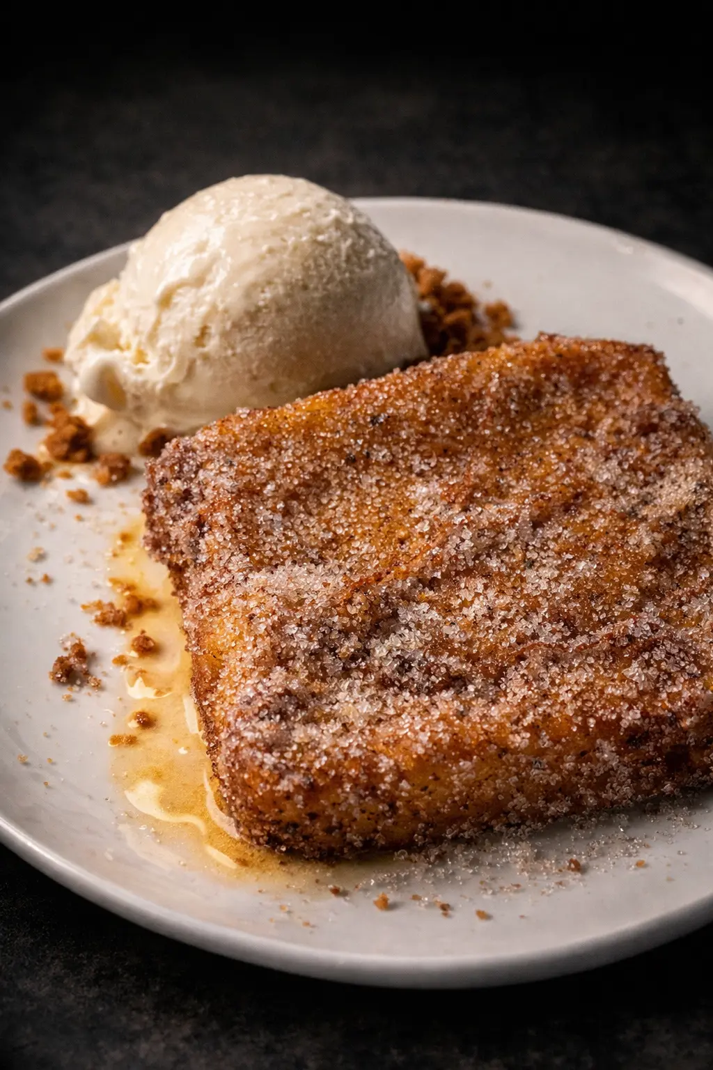 Torrija clásica con Helado sabor a Sevilla