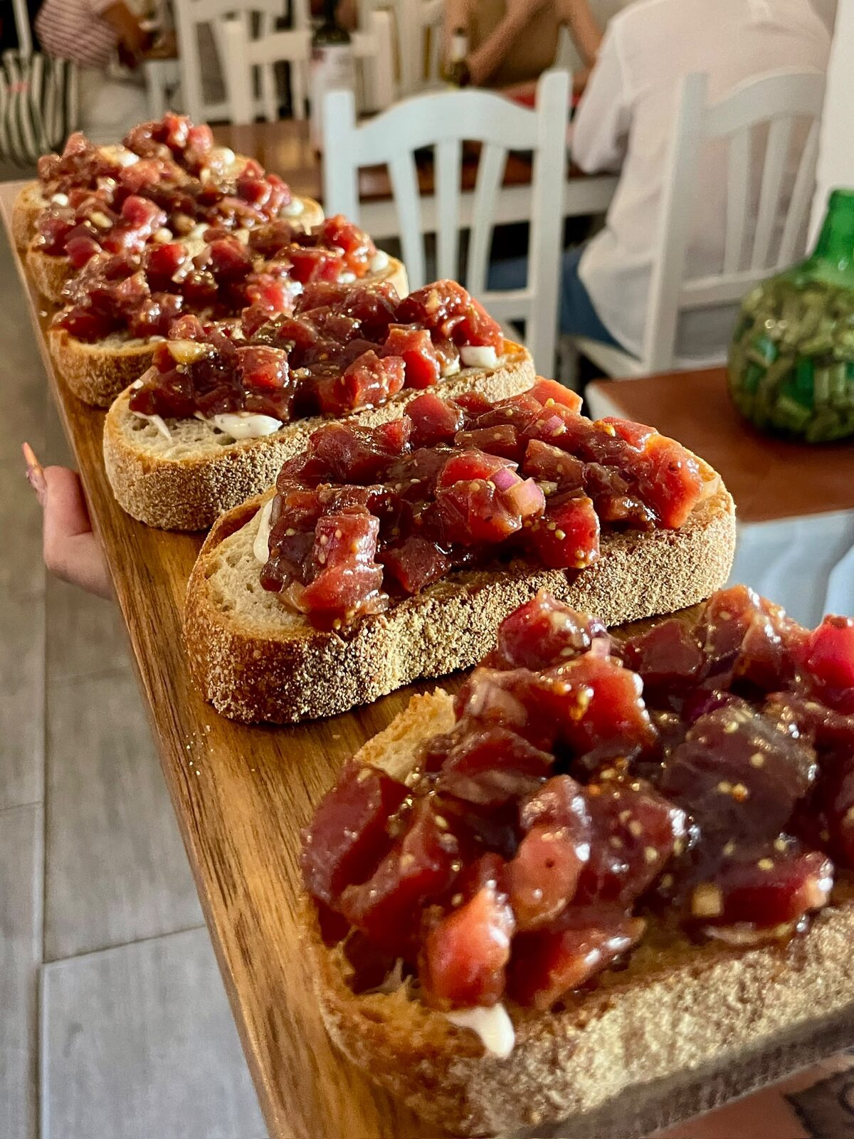Tosta de Atún rojo salvaje de almadraba de Barbate
